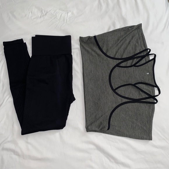 H&M Pants - Workout | Workout set (Seamless Leggings & Tank)